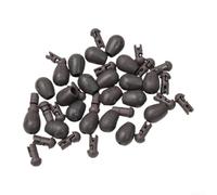 Perline a cambio rapido, 20 50 perline a cambio rapido per pesca alla carpa, accessori terminali per pesca alla carpa, componenti per attrezzatura da pesca (L marrone, 20 pezzi)