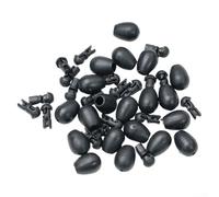 Perline a cambio rapido per pesca alla carpa, ABS+nylon Shock Bead per corsa Leger e per Feeder Rig, per cambio istantaneo della lunghezza dell'amo, accessori per attrezzatura da pesca, misure S/L, 20