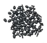 Perline a cambio rapido per pesca alla carpa, perline antiurto in nylon ABS e supporto per lenza, per cambio istantaneo della lunghezza dell'amo, accessori per attrezzatura da pesca, nero, marrone