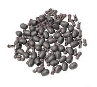 Perline a cambio rapido, perline shock, perline alimentatore, attrezzatura per pesca alla carpa, per cambio istantaneo della lunghezza dell'amo, accessori in nylon ABS, 20/50 pezzi (L marrone 50 pezzi