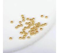 Perline a crimpare cilindriche da 2 mm, placcate in oro 14K/18K, perline a crimpare cilindriche per la creazione di gioielli - Placcate in oro 14K_a-2mm-100 pezzi