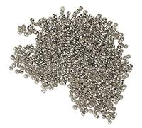 Perline a Crimpare, Perline a Crimpare 500 Pezzi Ferma Perline per la Creazione di Gioielli Perline a Crimpare Distanziatore Rotondo Terminatori con Tappo Allentato Suggerimenti