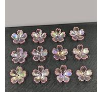Perline a forma di fiore in acrilico, Perline di fiori in acrilico multicolore da 19 mm cambiano colore 200/500/1000 pezzi for la creazione gioielli(Pink,500pcs)