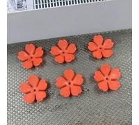 Perline a forma di fiore in vetro acrilico, Confezione da 200/500 pezzi di perline con fiori in acrilico multicolore 19 mm for la creazione gioielli(Big red,200pcs)