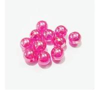 Perline AB placcate in acrilico trasparente da 6mm/8mm/10mm/12mm per gioielli fai da te/design fatto a mano-hotpink-12mm 500 pezzi per sacchetto