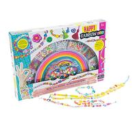 Nice Kit perline ABC Happy Rainbow Beads Oltre 300 perline multiformi con lettere Multicolore