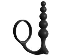PERLINE ANALI CON ANELLO FALLICO ELASTICO IN SILICONE PLUG PERLINE SFERE UOMO