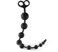 Perline anali in silicone da 55,8 cm con 11 sfere, 100% silicone con aumento graduale delle dimensioni, giocattoli anali per adulti con anello di sicurezza per uomini, donne e coppie
