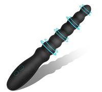 Perline Anali Vibranti Giocattolo per Uomini Donne Coppie Vibratore Ricaricabile Stimolatore del Punto G Impermeabile Massaggiatore della Prostata Maschile Gradiente Silicone per Principianti