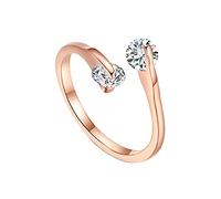 Perline Anelli aperti del regalo per gli anelli dell'anello delle donne Anello Rotondo Gioielli, Taglia unica, Metallo, Nessuna pietra preziosa