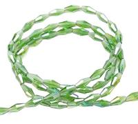 Perline bicono in cristallo di vetro, Perline Bicono In Vetro Multicolor Di Misure Multiple Confezione Da 116-160 Pezzi(Green Grass,4X8mm about 140PCS)