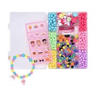 Perline Bracciali - Kit Perline per Creare Bracciali 'Amicizia - Attività Creative Per Progetti Fai Da Te - Set Giocattolo Regalo Per Figlie E Figli