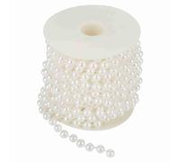 Perline Catena Ghirlanda Perle di perle Rotolo di perle di perle Perline Filo di perle Decorazione per tende Matrimonio(white)