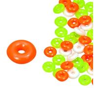 Perline colorate da pesca, 8 mm, per la realizzazione di rig, 400 pezzi | Per plastica ABS resistente, diametro 8 mm, per 400 pezzi totali, forme concavi e convesse, ideale per rig