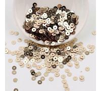 Perline con fondo argentato in PVC con foro circolare da 4/5/6 mm, fai da te, ricamate a mano, con perline sparse, in stock-006-4,0 mm-2000 pezzi-10 g