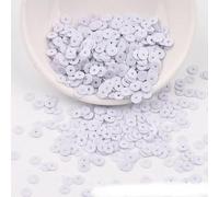 Perline con fondo argentato in PVC con foro circolare da 4/5/6 mm, fai da te, ricamate a mano, con perline sparse, in stock-025-4,0 mm-2000 pezzi-10 g