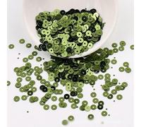 Perline con fondo argentato in PVC con foro circolare da 4/5/6 mm, fai da te, ricamate a mano, con perline sparse, in stock-014-4,0 mm-2000 pezzi-10 g
