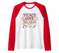 Perline con Simbolo della Pace e Amore, Stile retrò, per Creare Gioielli Fai da Te, Regalo Divertente Maglia con Maniche Raglan