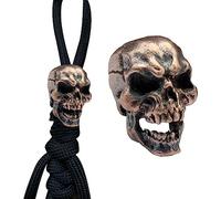 Perline Con Teschio, 2 Pezzi Di Perline Di Paracord Ciondoli Accessori Edc Per Cordino Per Coltello, Tiretto Per Cerniera, Ciondolo Portachiavi, Collana Braccialetto Creazione Di Gioielli Fai Te