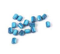 Perline conchiglia in madreperla cilindro lucido turchese 2,8 x 4,4 mm. 250 g. 2526u. ca.