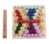 Eichhorn Montessori Perline assortite - Gioco educativo, promuove capacità motorie, concentrazione e mappatura dei Colori, in Compensato di Betulla, faggio e Tiglio Certificato FSC, dai 4 Anni in su