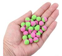 Perline da pesca galleggianti in EVA da 12 mm per pesca alla carpa, per palline bicolore per pesca d'acqua dolce alla trota, fiume, lago, attrezzatura da pesca (verde-viola, 30 pezzi per bottiglia)