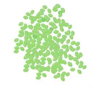 Perline da pesca ovali che si illuminano al buio, perfette per migliorare l'attrezzatura in un set di 100 (3 x 4 mm)