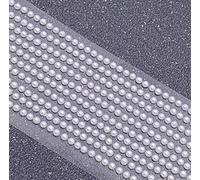 Perline decorative autoadesive bianche, tonde con base piatta, da 3 mm - Confezione da 1000 pezzi
