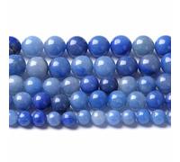 Perline di avventurina blu, 8 mm, 45 pezzi, per la creazione di gioielli, braccialetti fai da te, pietre naturali, perline sfuse