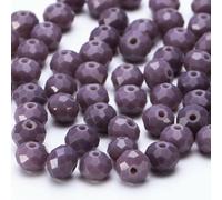 Perline di ceche sfuse rondelle da 4, 6, 8 e 10 mm per la creazione di gioielli fai da te, perline di vetro sfaccettate distanziatrici di colore AB - BZ1200-34-6 mm - 90 pezzi