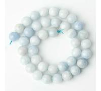 Perline di celestina AAA da 6/8/10 mm, perline distanziatrici rotonde in pietra naturale per la creazione di gioielli, ciondoli fai da te, accessori per braccialetti, 15'' - Perline di celestina - 8