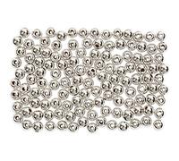 Perline di cera, diametro: 3 mm, argento, 150 pezzi