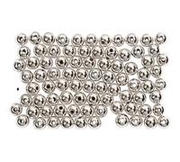 Perline di cera, diametro: 4 mm, argento, 150 pezzi