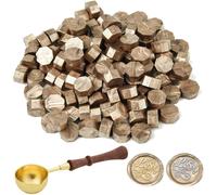 perline di ceralacca, kit sigillo di cera, sigilli oro champagne, cera sigill...