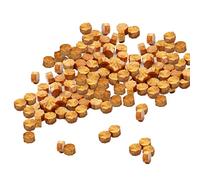 Perline di ceralacca,Perle di ceralacca ottagonali,Sigillo di perline di cera,Retrò,Sigilli per francobolli,Buste nuziali,Biglietti d'invito,Carta da regalo,ecc(Oro vintage,100 pezzi)