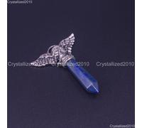 Perline di collane con ciondolo Chakra esagonale con ala di teschio di...