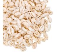 Perline di Conchiglia Naturale 200 Pezzi, Perline di Conchiglie Ovali a Spirale,14-15mm Piccole Perline di Conchiglia Decorative Naturale con Foro per Creazione di Gioielli Fai da Te Collane Bracciali