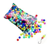 Perline di d'acqua | 100 Pz Rotondo Galleggiante Glow Fishing Rig Perline Fishing Lure Tackle | Lenza da colorata perline in morbida acqua salata d'acqua per impianti di