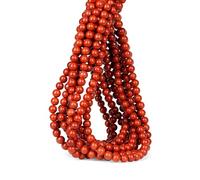 Perline di diaspro rosso, 8 mm, 100 pezzi, pietre naturali rotonde sfuse per la creazione di braccialetti e gioielli, GE6-S216