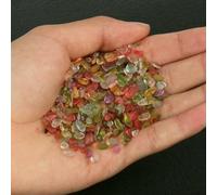 Perline di ghiaia naturale, pietra, conchiglia, occhio di tigre, avventurina, agata, granato per la creazione di gioielli fai da te, braccialetti, collane, accessori - Vetro colorato - circa 50 g