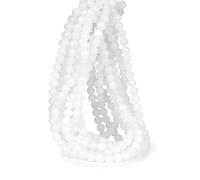Perline di giada bianca, 8 mm, 100 pezzi, pietre naturali rotonde sfuse per la creazione di braccialetti e gioielli, GE6-S212