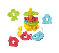 Perline di legno-allacciatura Giocattoli Infilatura per Giocattolo String per Tutti Piccoli Set di Filettatura di Legno a tema Frutta, Strumenti didattici educativi per