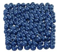 Perline di legno, diametro: 5 mm, blu, 6 g circa. 180 pezzi