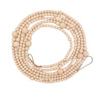 Perline di legno, ghirlanda di Natale per la casa, ghirlanda 'albero di Natale, materiale riutilizzabile, facile da appendere, strumento decorativo, accessorio per le vacanze per 360 cm