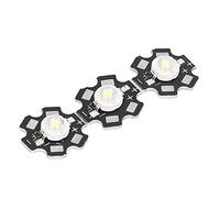 Perline di Luce Bianca con Chip LED da 1 W, 10 Pezzi, Base in Alluminio, 6500 K 90 Lm, Dimensioni Ridotte, Facile da Installare, Ampia Area di Irradiazione per Plafoniere Fai da