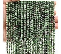 Perline di mica smeraldo africano naturale da 2 mm e 3,0 mm, perline di pietre preziose sfaccettate per la creazione di braccialetti, forniture per gioielli fai da te - epidoto - 2-2,5 mm (180 pezzi
