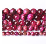 Perline di occhio di tigre rosso rosa naturale per la creazione di gioielli perline rotonde sfuse pietre semi-preziose fai da te braccialetto collana 10 mm