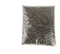 Perline di perle ABS rotonde da 3,0 mm, 4,0 mm, 5 mm, 6 mm, 8 mm, 10 mm, 12 mm, per la produzione di perline spaziali fai da te, per saldatura a mano, marrone scuro, 17-5 mm, 500 pezzi