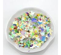 Perline di perle miste di da 10 g/sacchetti, paillettes piatte rotonde in PVC, per cucito, perline di semi di vetro per abiti da sposa - Nuovo verde - 120 g