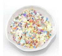 Perline di perle miste di da 10 g/sacchetti, paillettes piatte rotonde in PVC, per cucito, perline di semi di vetro per abiti da sposa - Nuovo champagne - 10 g